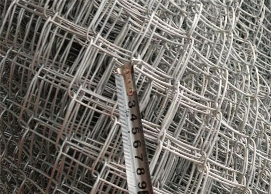 6' 높이 가시철사 임명을 가진 다이아몬드 모양 체인 연결 담 직물